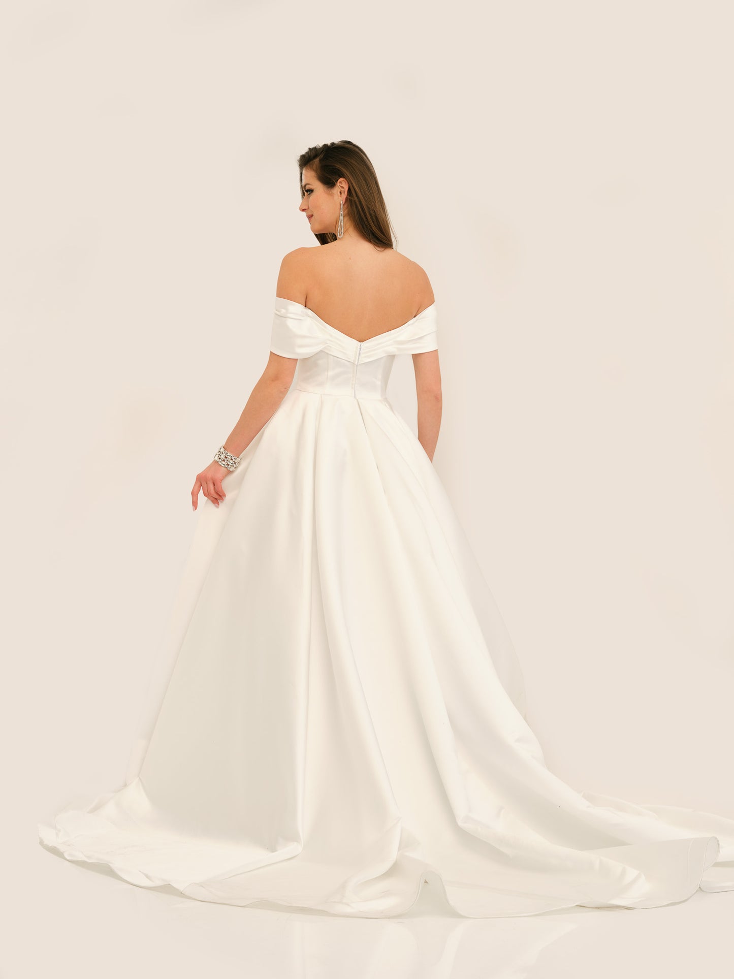 OFF-SHOULDER BALLGOWN WEDDING GOWN